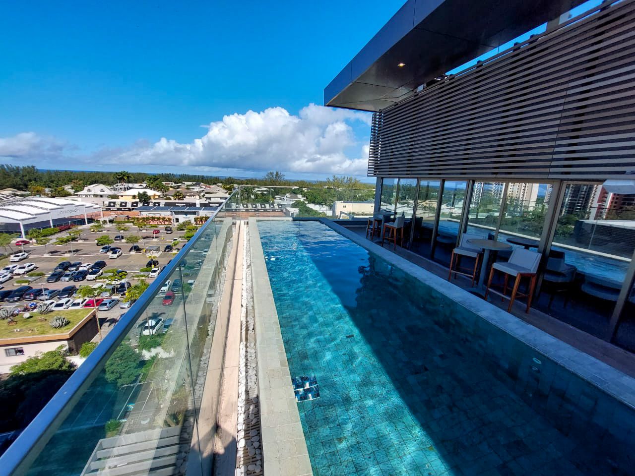 Vista da piscina